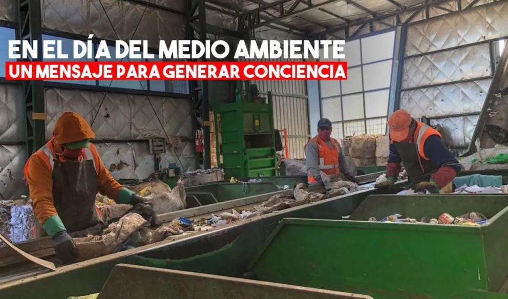 Mirá como trabajan los operarios de la Planta de Tratamiento de Residuos de San Martín