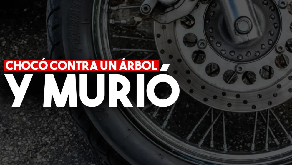 Un joven chocó su moto contra un eucalipto y murió