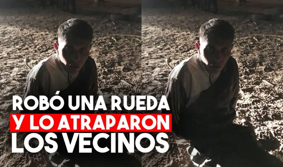 Intentó robar una rueda de auxilio y terminó detenido