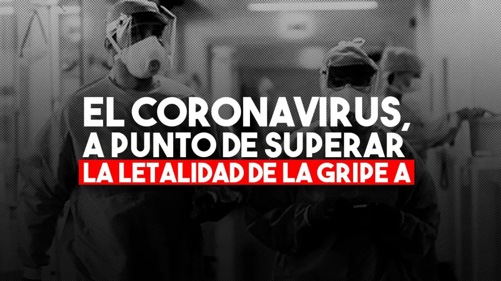 El coronavirus, a punto de superar la letalidad de la gripe A en Argentina