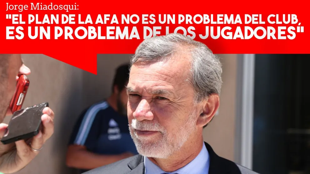 Jorge Miadosqui: “El plan de la AFA no es un problema de San Martín, es un problema de los jugadores”