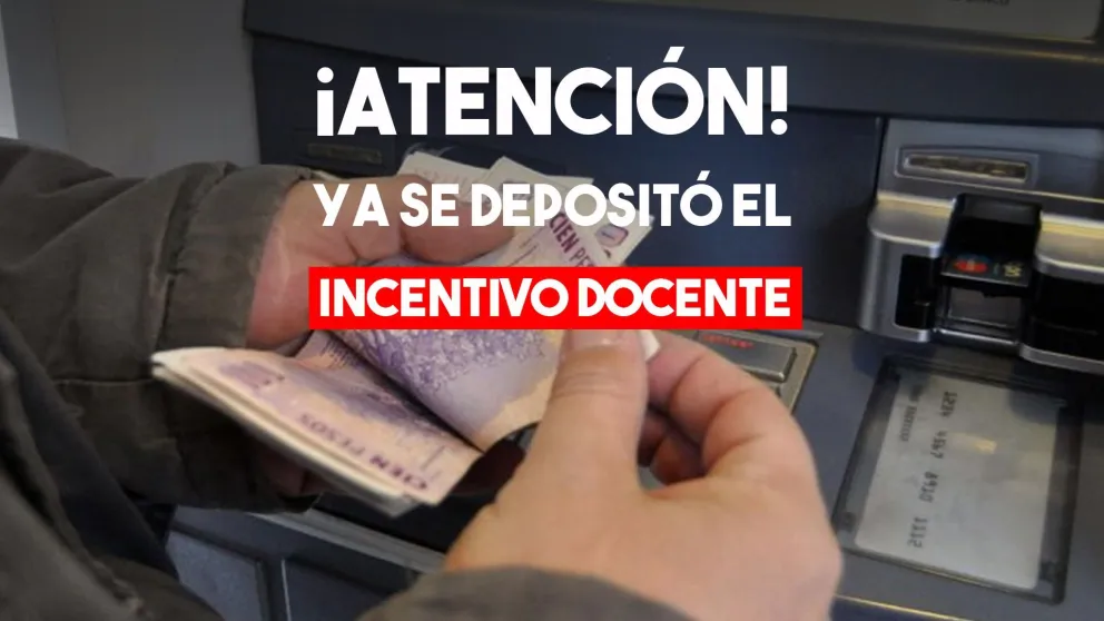 Este jueves  los educadores percibirán el Incentivo Docente