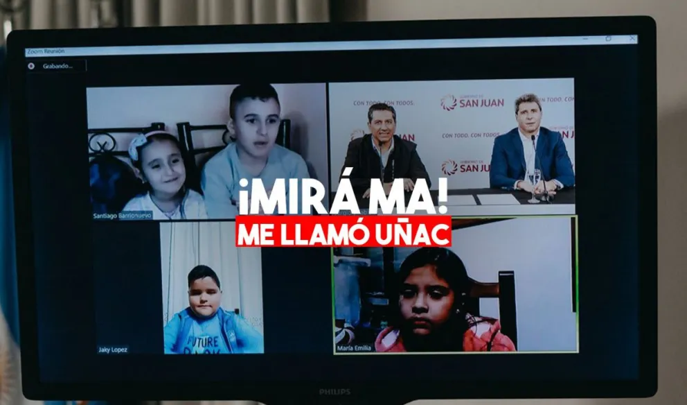 En el Día Mundial contra el Trabajo Infantil, el gobernador habló vía Zoom con pequeños sanjuaninos