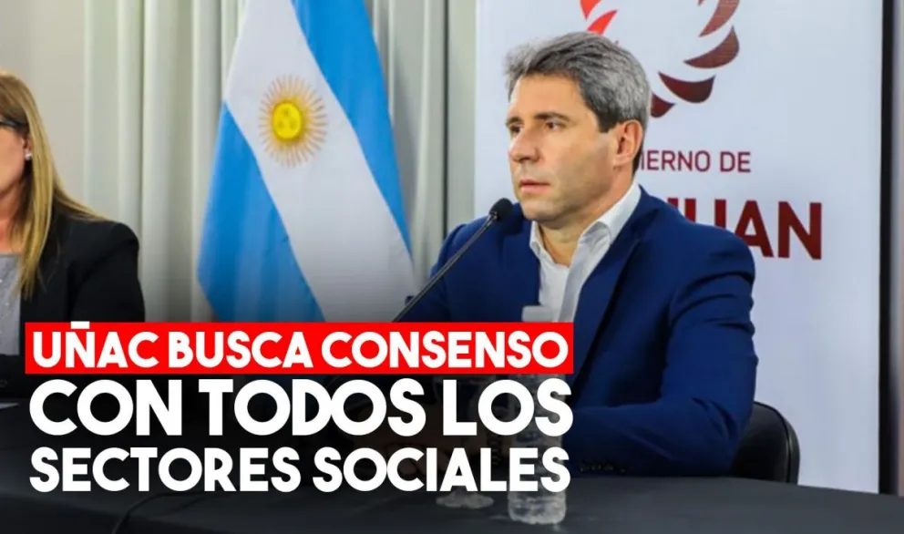 Uñac convocó a todos los sectores de la población para consensuar la situación de la provincia