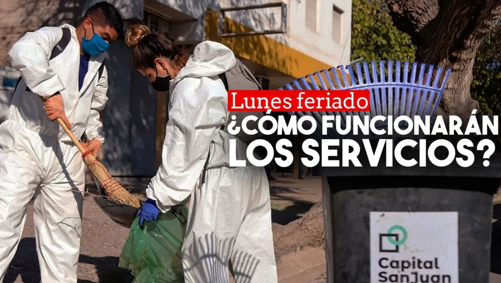 Lunes feriado: así funcionarán los servicios en Capital y Caucete