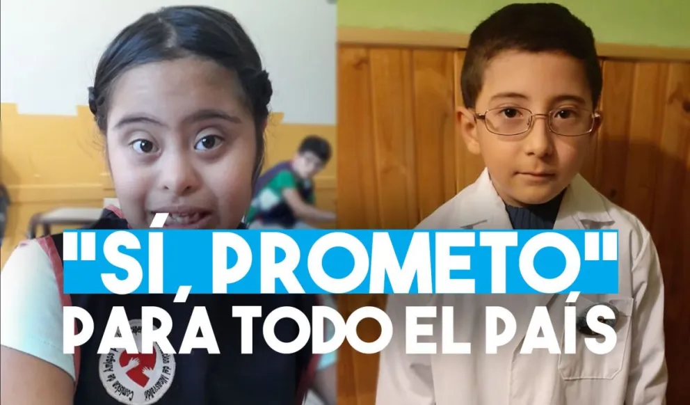 Kevin y Lola, los estudiantes que prometerán la bandera representando a San Juan