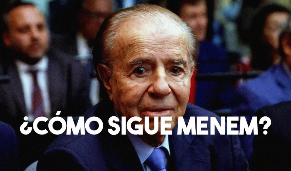 Menem, lúcido y conciente