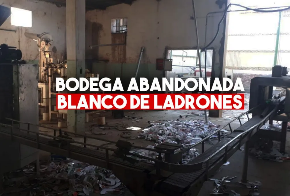 Robaron herramientas de una bodega abandonada
