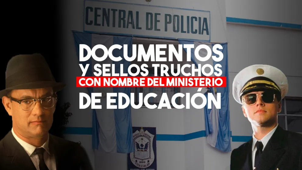 Secuestraron documentos y sellos truchos del Ministerio de Educación