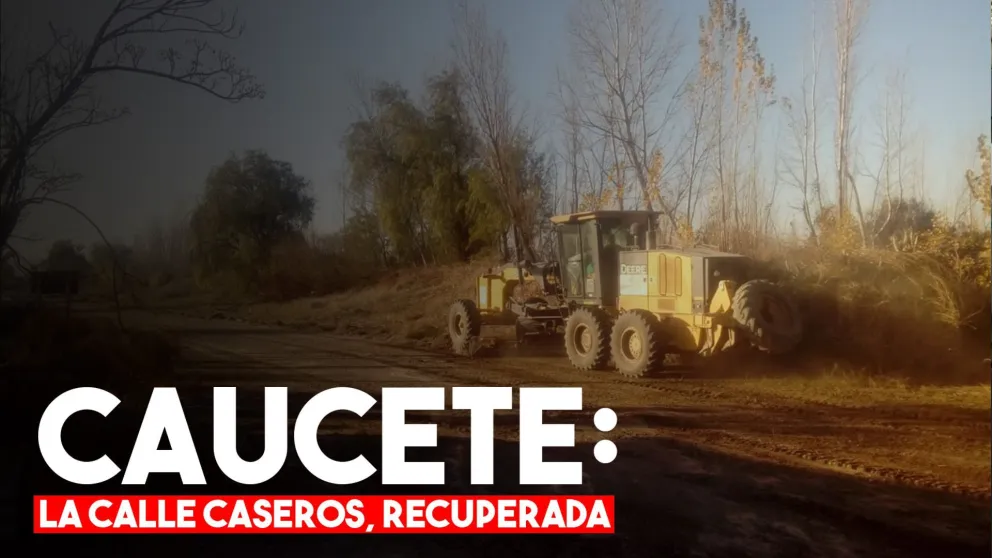 Recuperaron la calle Caseros en Caucete