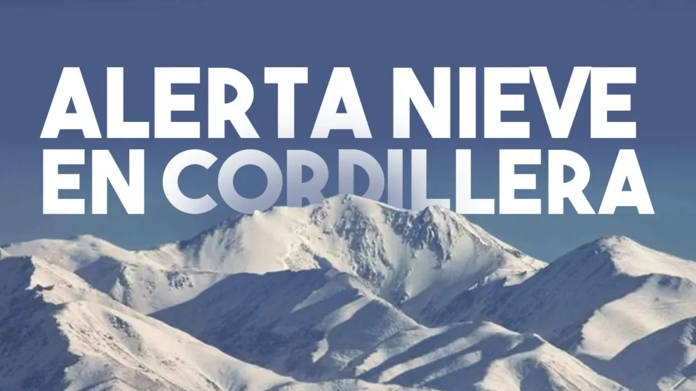 Rige un alerta por nevadas intensas en la zona cordillerana