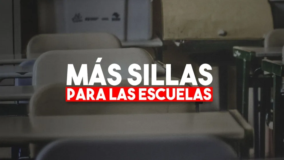 Recuperaron sillas y muebles para aulas escolares