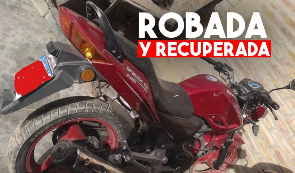 9 de Julio: recuperaron una moto que fue robada