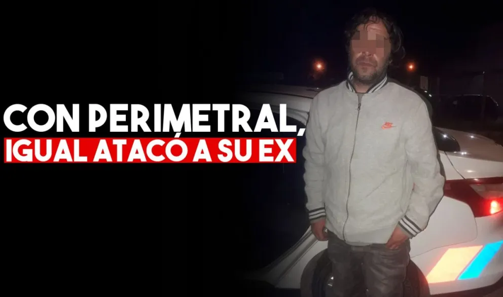 Tenía una perimetral pero no le importó y atacó a su ex