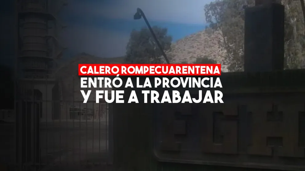 El encargado de una calera burló un control policial para evitar la cuarentena