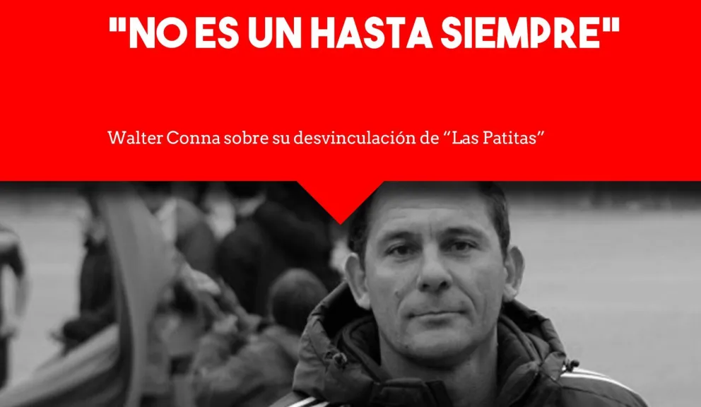 Conna dejó de ser el DT de "Las Patitas"