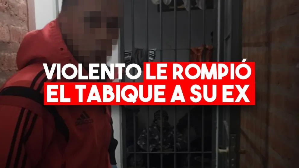 De una piña, le fracturó el tabique a su ex pareja