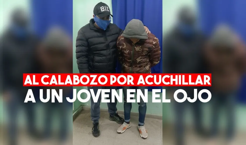 Detuvieron al hombre que le dio un cuchillazo en el ojo a otro