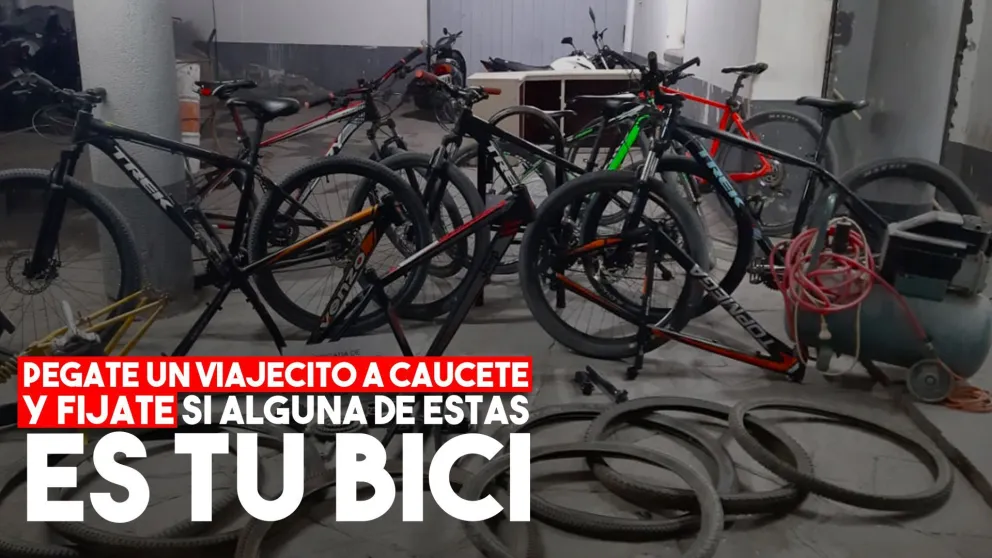 La Policía incautó varias bicicletas robadas