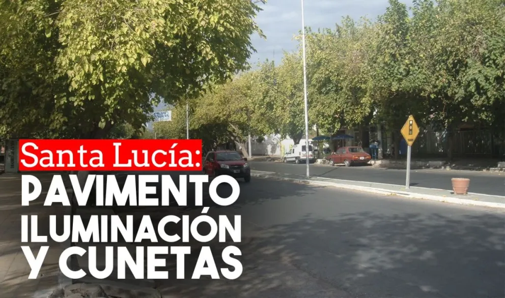Santa Lucía realizará obras de pavimentación y de iluminación con los fondos del FODERE