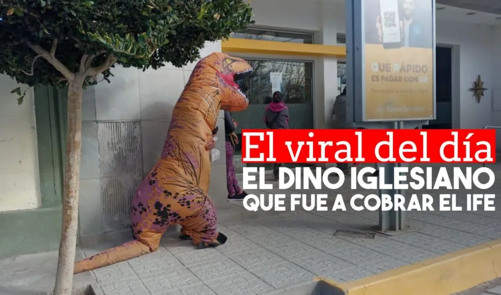 Iglesia: un dinosaurio fue a cobrar el IFE y hasta hizo las compras