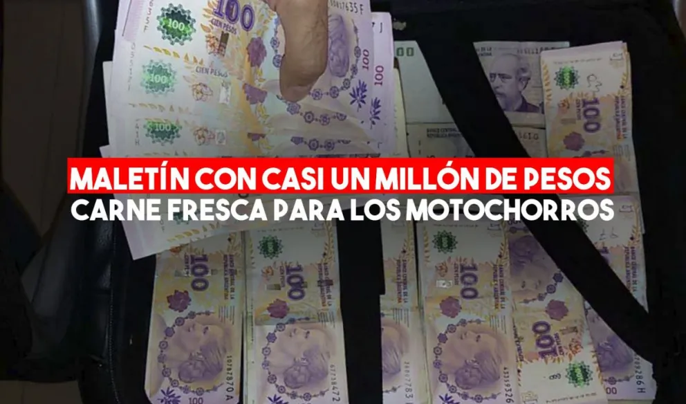 Motochorros roban $900.000 a mano armada