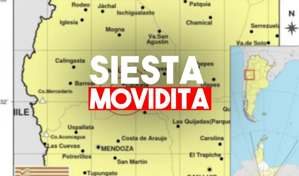Un temblor de 4,2 sorprendió la siesta sanjuanina