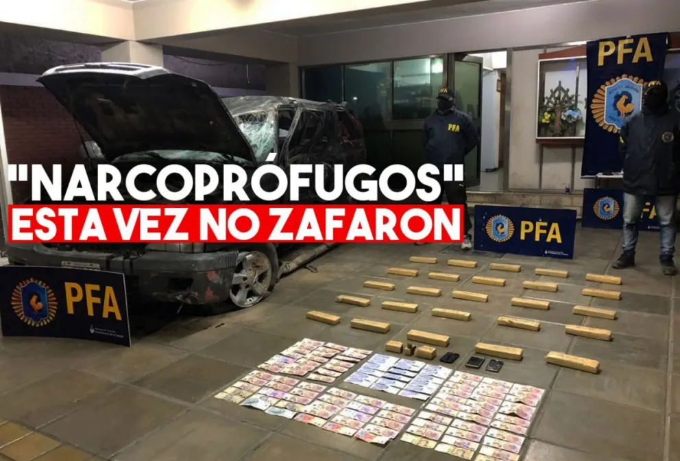 Los narcos que chocaron y volcaron en Sarmiento estaban prófugos de otra causa por droga