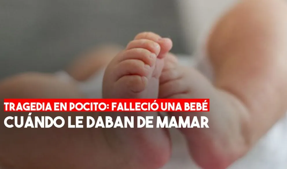 Una bebé de dos meses murió tras ahogarse con leche