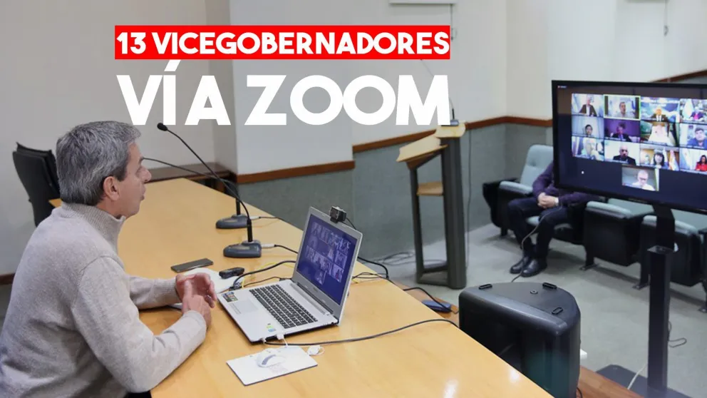 Gattoni se reunió virtualmente con 12 vicegobernadores