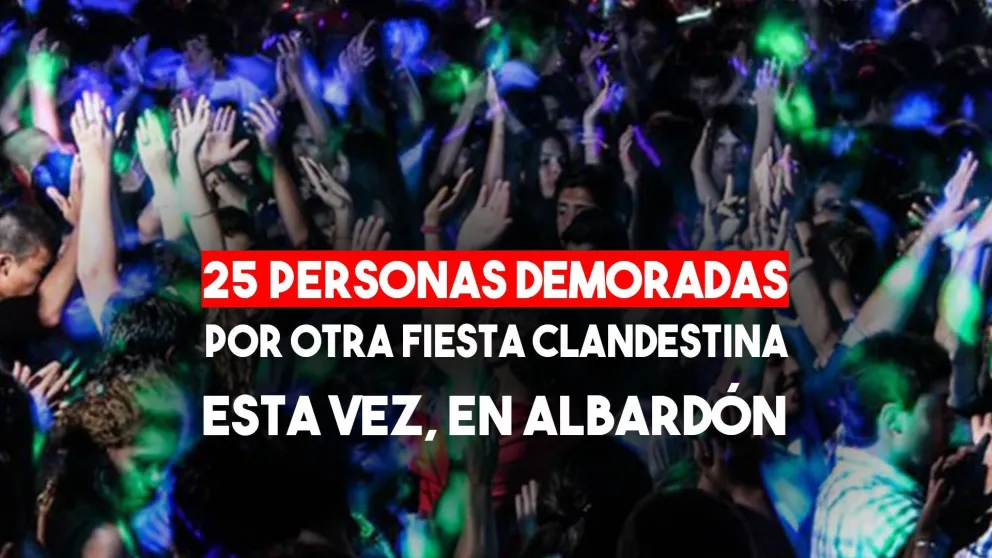 25 personas  demoradas tras festejar un 15 en Albardón