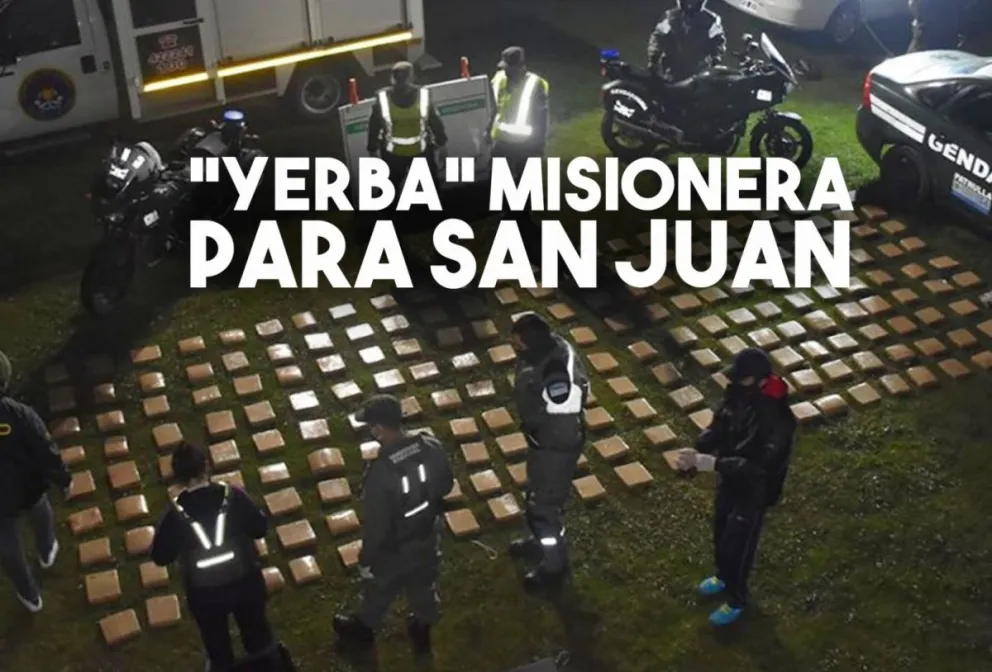 Viajaban desde Misiones a San Juan: les incautaron 233 kilos de marihuana