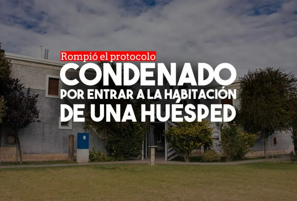 Trabajos comunitarios y sanción económica para el empleado de hotel que rompió el protocolo