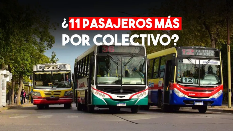 Desde ATAP solicitaron aumentar la capacidad de los colectivos  a 33 pasajeros