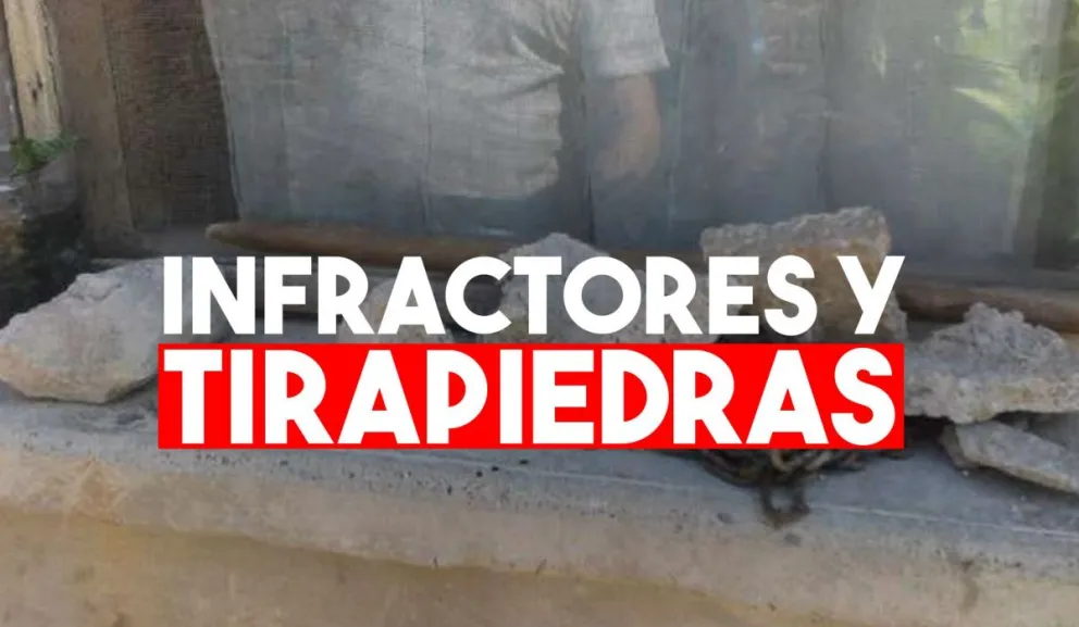 Estaban jugando un picadito y se resistieron al arresto a los piedrazos