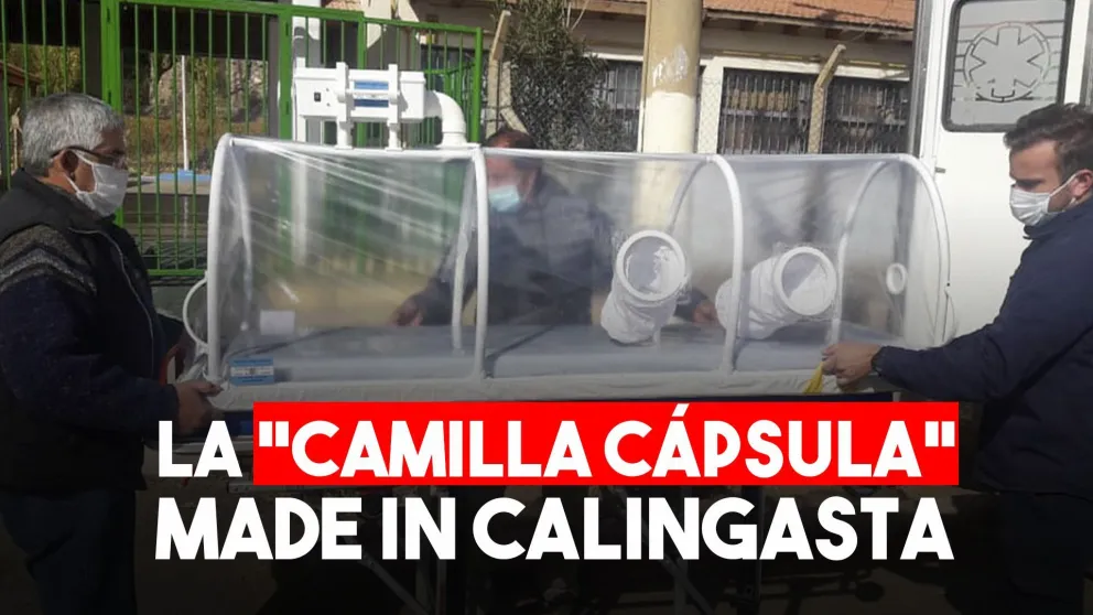 Calingasta ya tiene su camilla "cápsula"