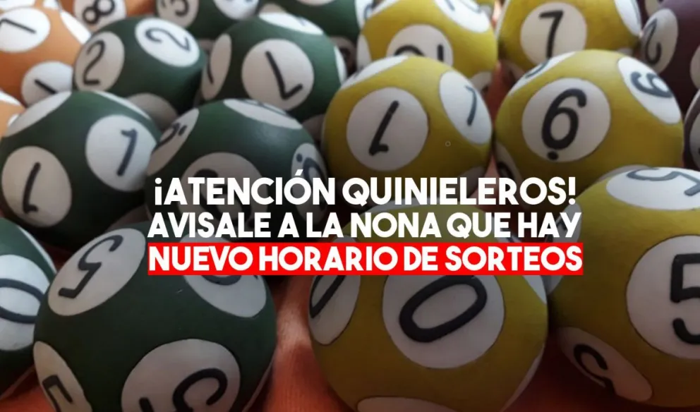 Nuevos horarios para los sorteos de quiniela de San Juan