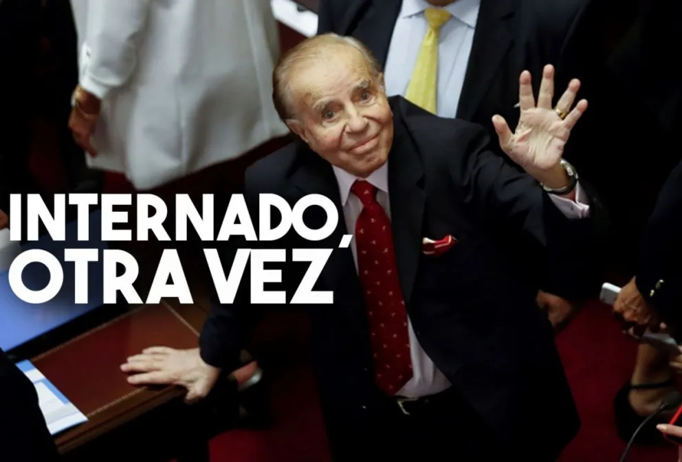 Volvieron a internar a Carlos Menem, a dos días de haber recibido el alta