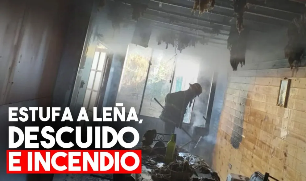 Una estufa a leña causó un grave incendio en Pocito