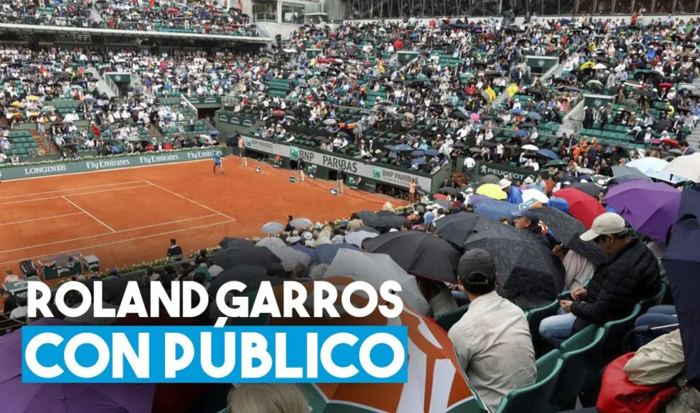 Roland Garros será el primer torneo con público luego de la pandemia