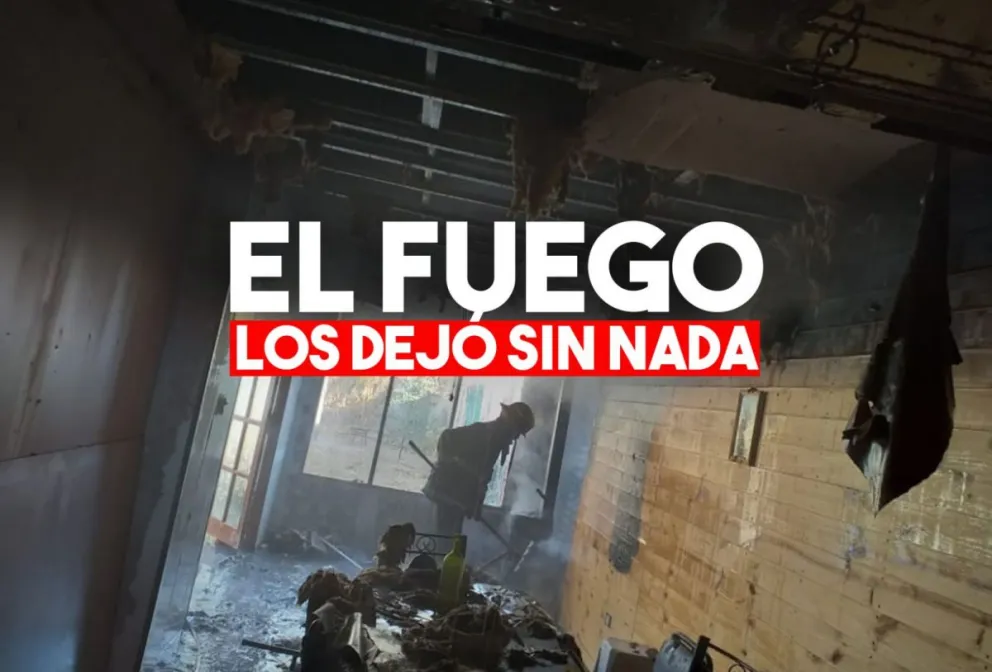 Se les incendió la casa y se quedaron sólo con lo puesto