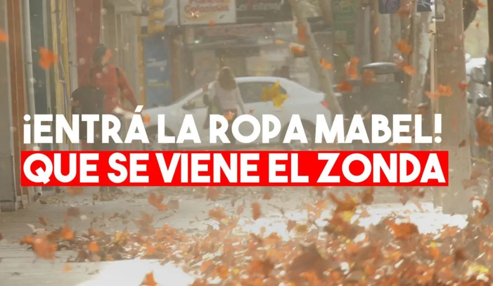 Emitieron un alerta por viento Zonda