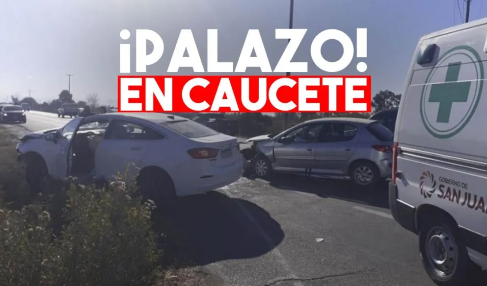 Dos autos chocaron en un cruce peligroso de Caucete