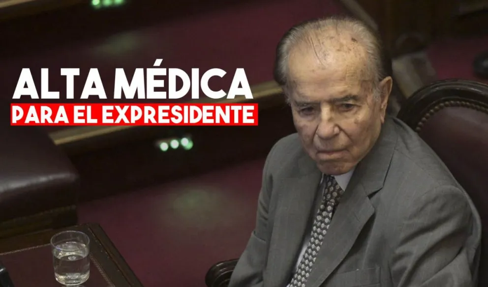 Le dieron el alta médica a Carlos Menem