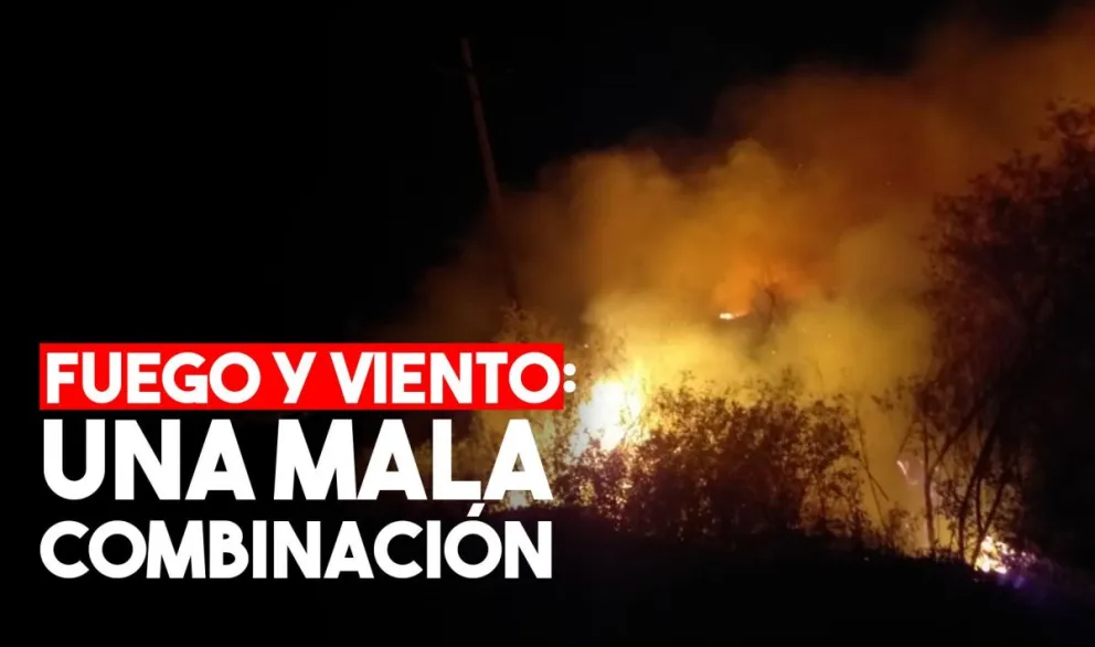 Otra vez un pastizal fue protagonista de un incendio en Pocito
