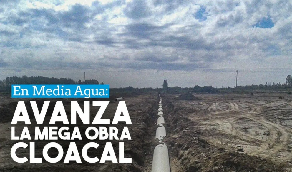 OSSE avanza con una gran obra cloacal para Media Agua