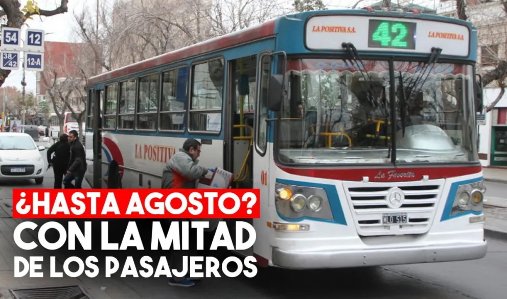 Por ahora los colectivos seguirán con la capacidad reducida al 50%