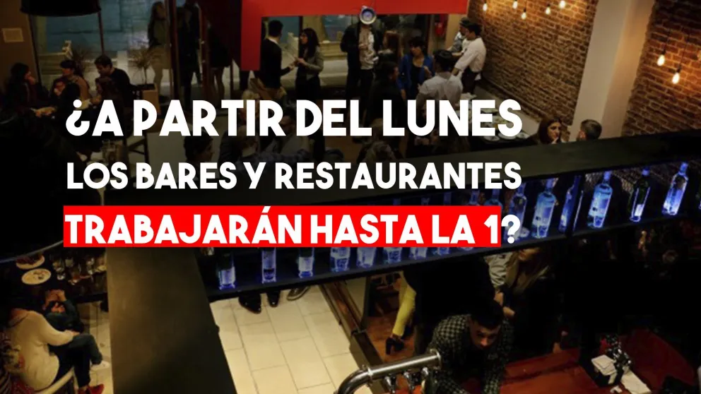 Se extiende una hora más el horario para restaurantes y bares