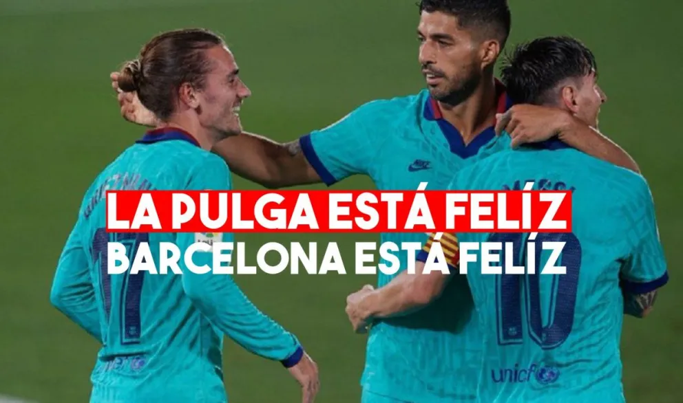 Messi, protagonista en la victoria del Barcelona