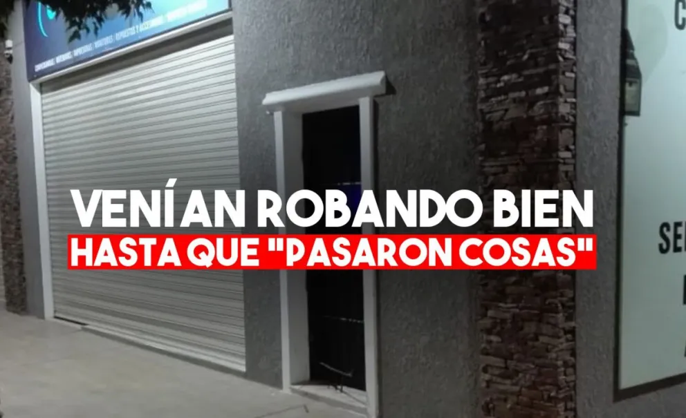 Se metieron a robar a un local de informática y los detuvieron
